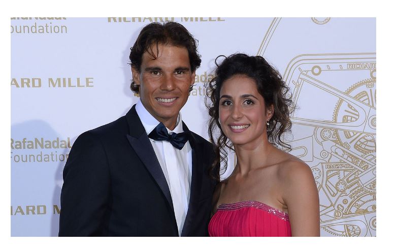 Rafael Nadal with wife snap
