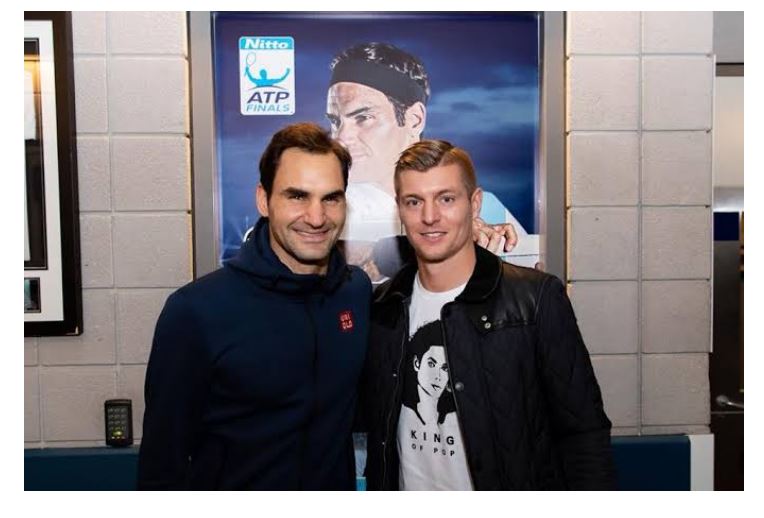 Roger Federer and Toni Kroos