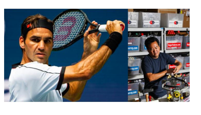 Roger Federer and Ron Yu
