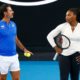 Serena Williams and coach