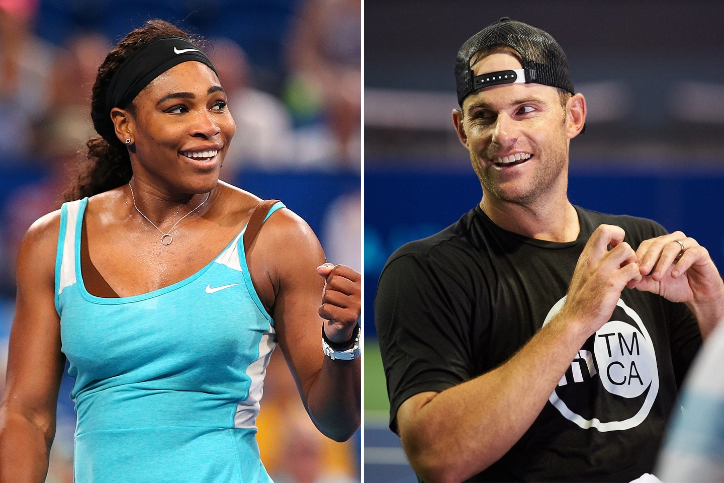 Serena Williams and Andy Roddick