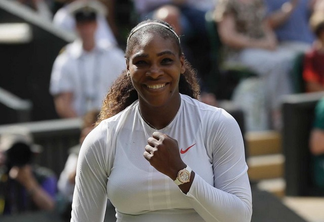 Serena Williams happy