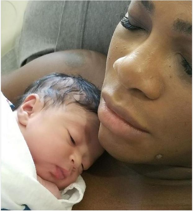 Serena Williams and cute daughter Olympia