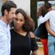Serena Williams pictured getting cosy with her French tennis coach Patrick Mouratoglou