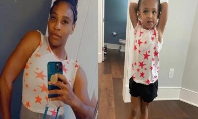 Serena Williams twins with daughter Olympia