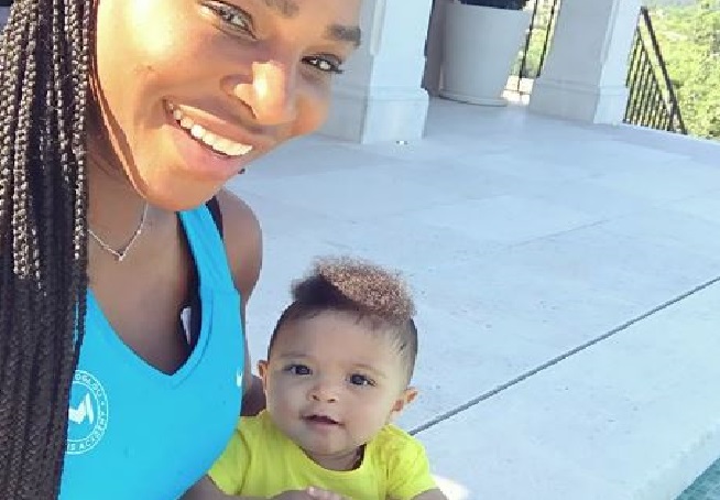 Serena and little Olympia