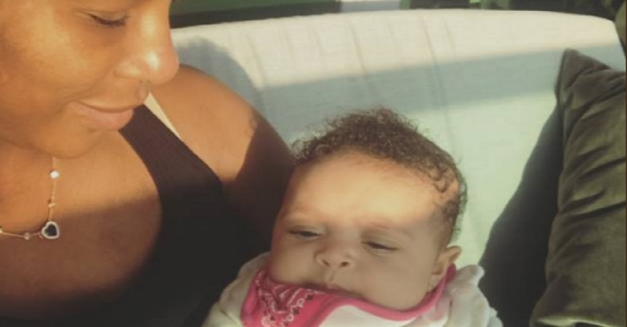 serena williams breastfeeding olympia