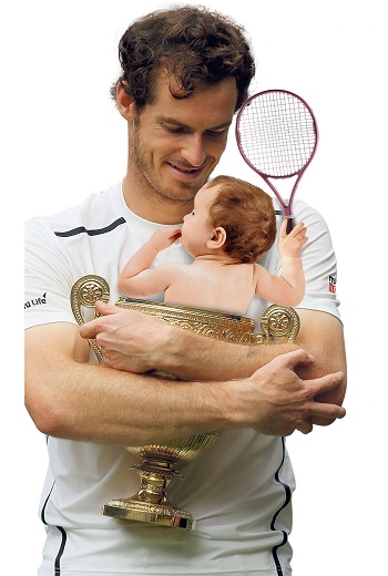Andy Murray and Daughter