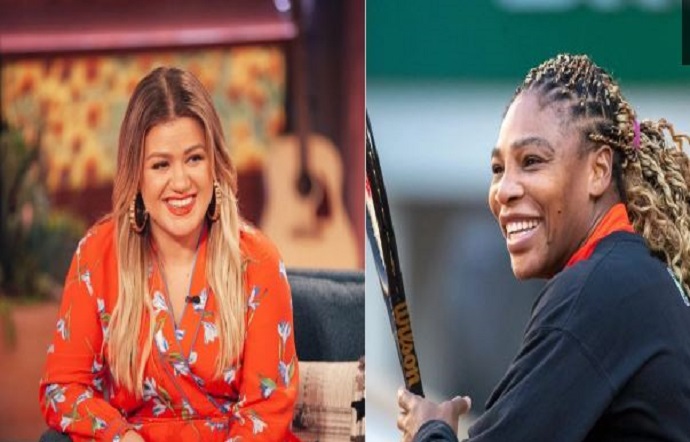 Kelly Clarkson and Serena Williams