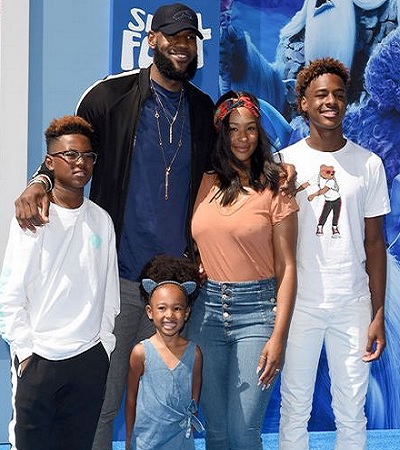 LeBron James, Wife and Children
