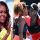 Naomi Osaka and Serena Williams receive an emotional message from Michelle Obama