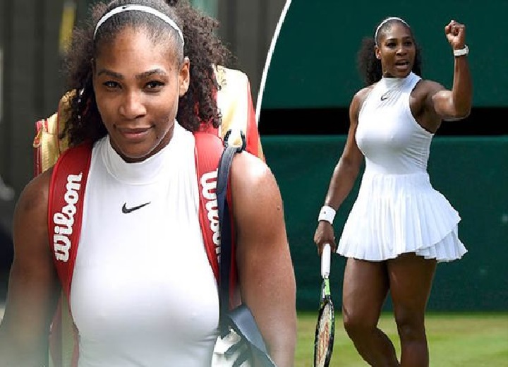 Serena Williams in see through top