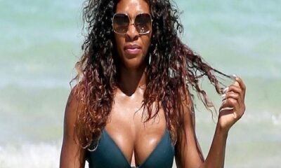 Serena Williams shows off hair