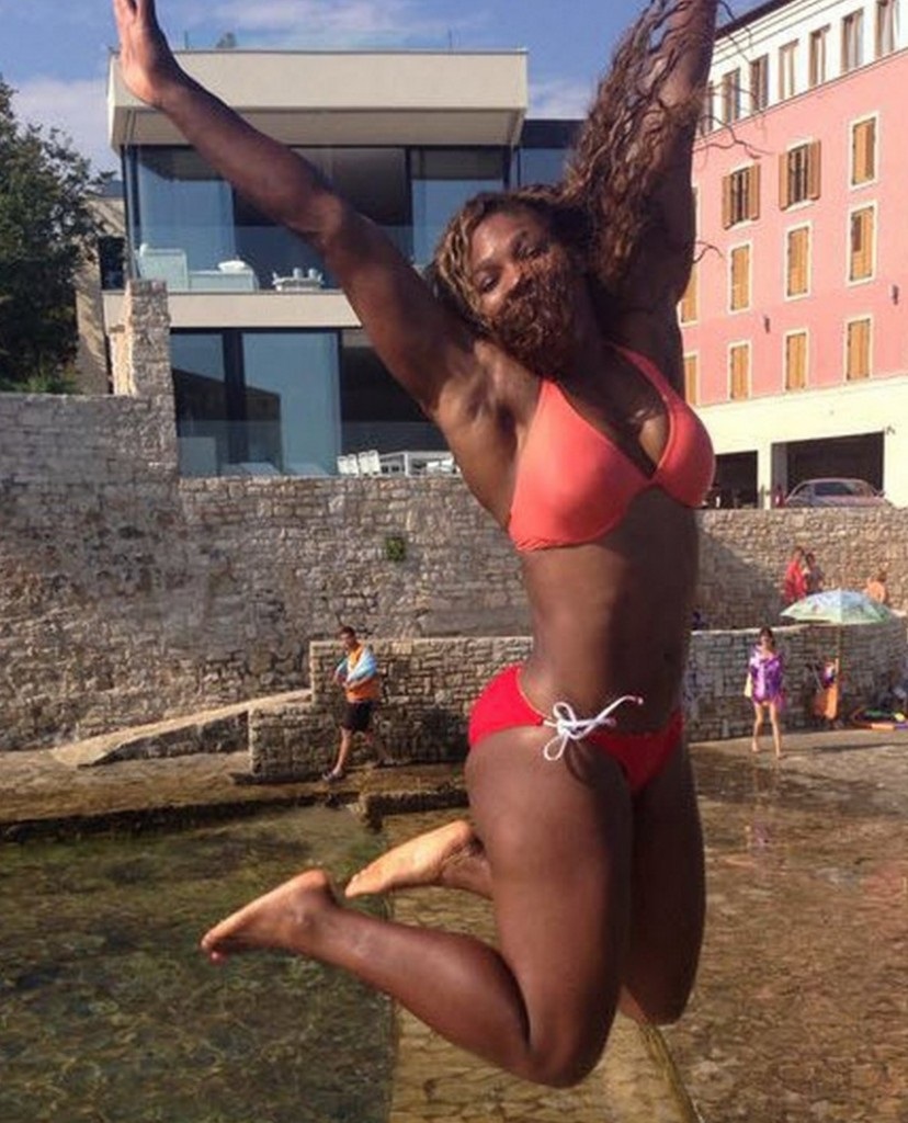 Serena Williams holiday in Croatia