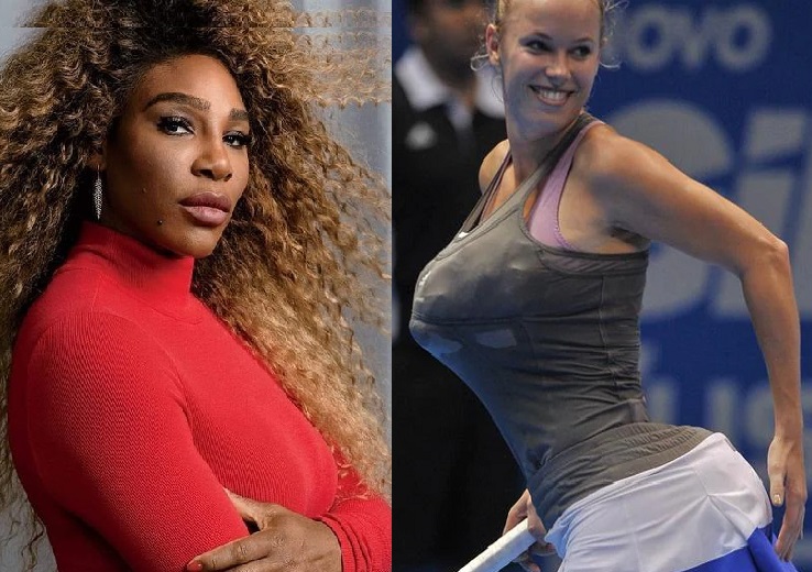 Serena Williams and Caroline Wozniacki