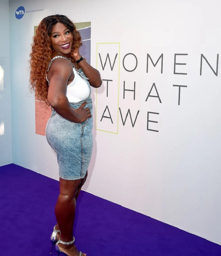 Serena Williams displayed skin