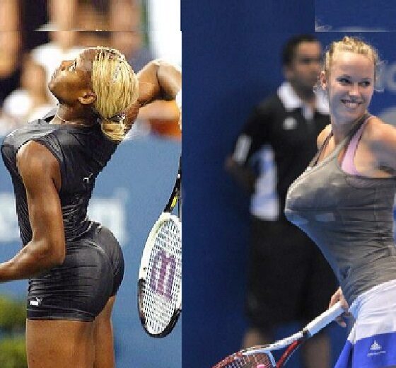 Serena Williams mocked by Caroline Wozniacki