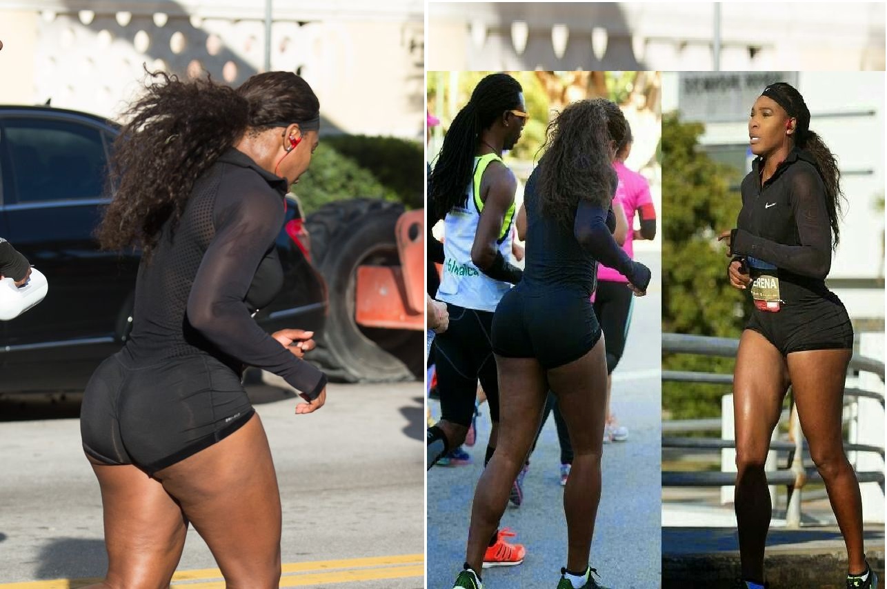 Serena Williams running a marathon