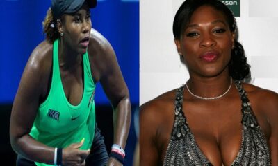 Taylor Townsend and Serena Williams displays