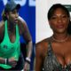 Taylor Townsend and Serena Williams displays