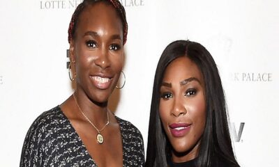 Venus and Serena Williams happy