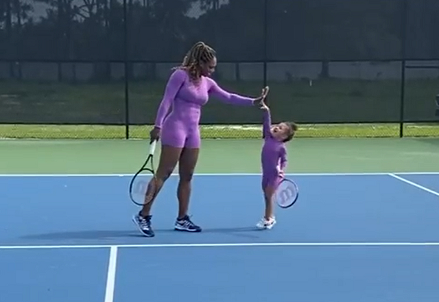 Serena and her daughter,Olympia