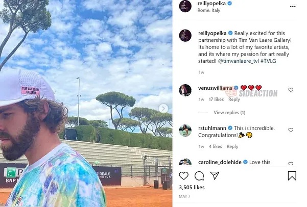Venus Williams dating fellow tennis star Reilly Opelka