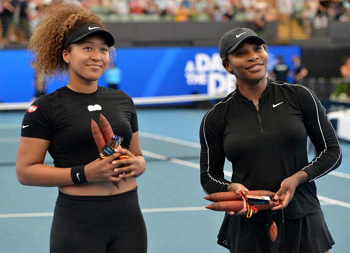 Naomi Osaka and Serena Williams AFP Photo