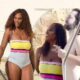 Serena Williams looks incredible in a colourful swimsuit