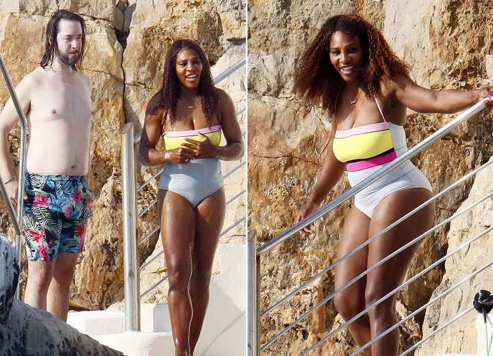 Serena Williams looks incredible in a colourful swimsuit in the South Of France