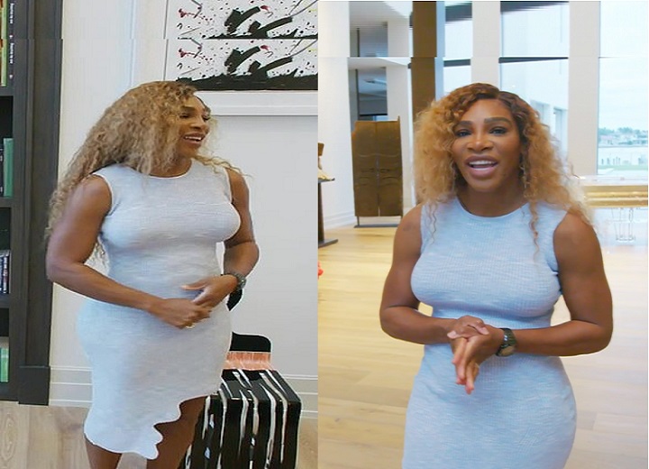 Serena Williams shows off her beautiful figure