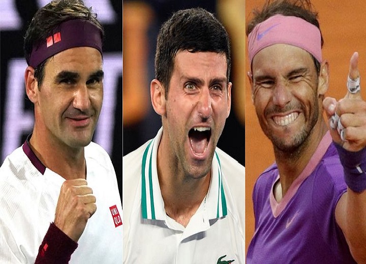 Novak Djokovic, Rafael Nadal and Roger Federer are still on top