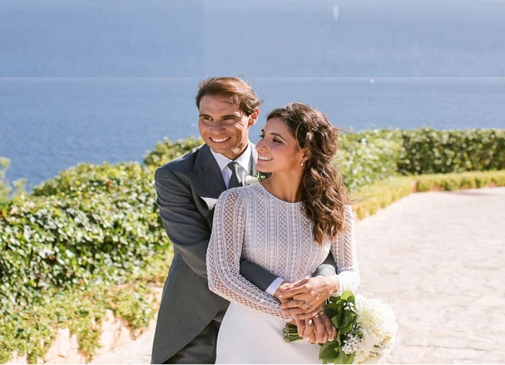 Rafal Nadal and wife Xisca Perelló
