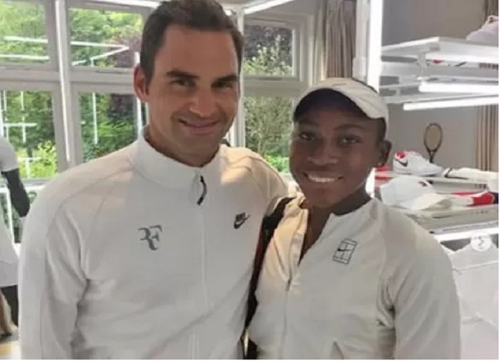 Roger Federer and Coco Gauff