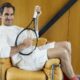 Roger Federer really happy