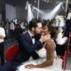 Serena Williams gets loving kisses from her new husband Alexis Ohanian at their wedding
