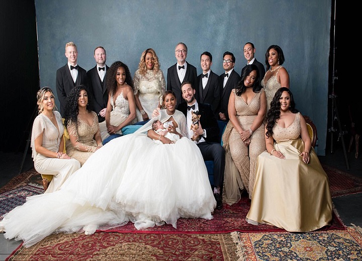 Serena Williams reveals dress after post wedding party