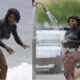 Serena Williams surfs photo