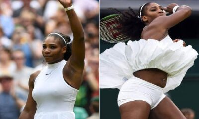 Serena Williams Wimbledon white attire