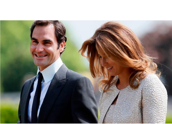 Swiss tennis star Roger Federer and wife Mirka