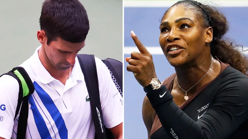 Novak Djokovic and Serena Williams at the US Open