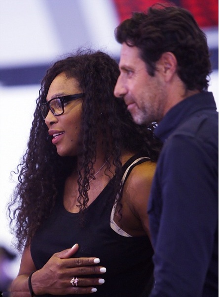 Serena Williams was spotted with her beau, Patrick Mouratoglou who happens to be her trainer