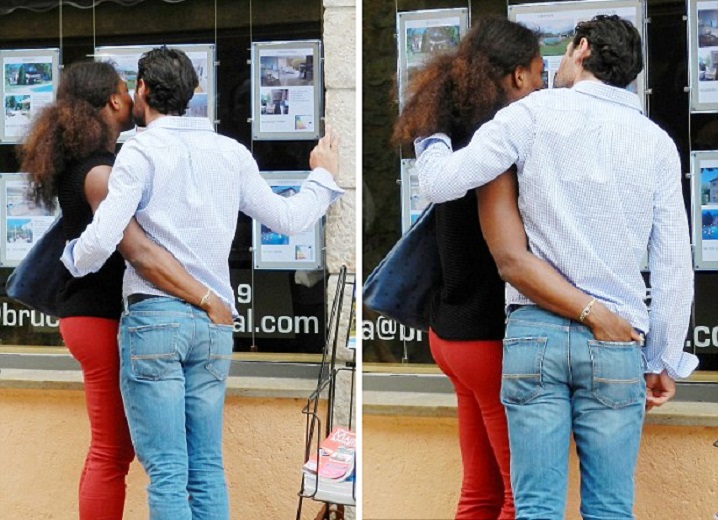 Tennis star Serena Williams has been spotted getting close to her coach, Frenchman Patrick Mouratoglou, while on a day out in Valbonne, southern France