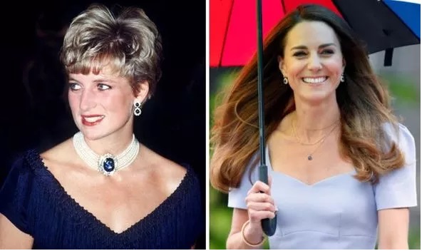 Kate seems to have altered a pair of earrings Diana regularly wore