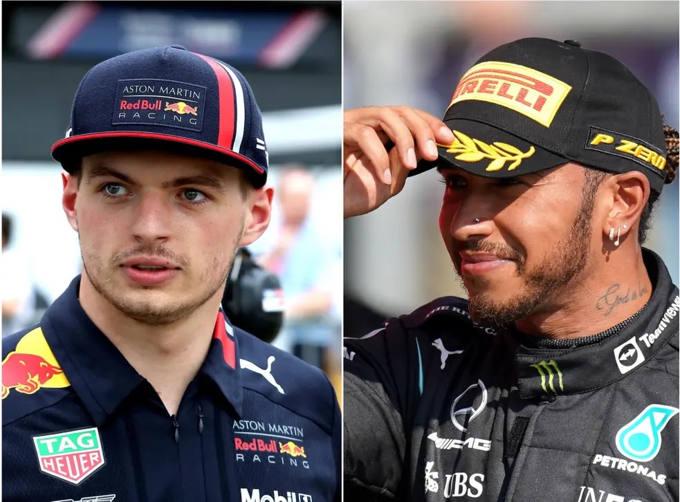 Lewis Hamilton, Max Verstappen crash