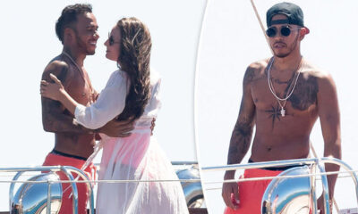 Lewis Hamilton yacht with a beautiful lady