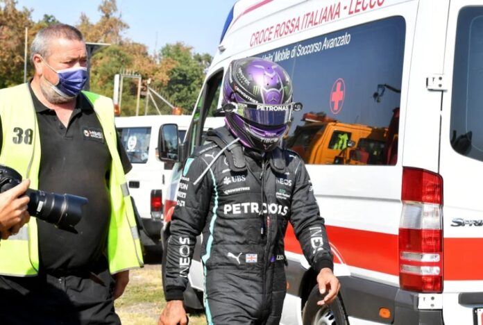 Lewis Hamilton takes aim at Ambulance