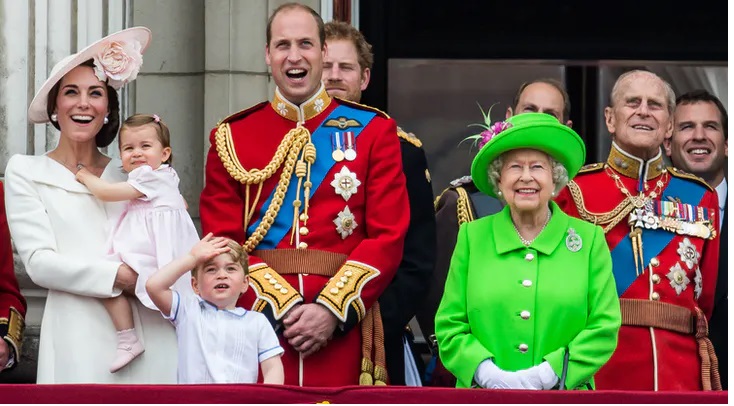 Queen Elizabeth, Prince William, Kate Middleton and other Royal Family members