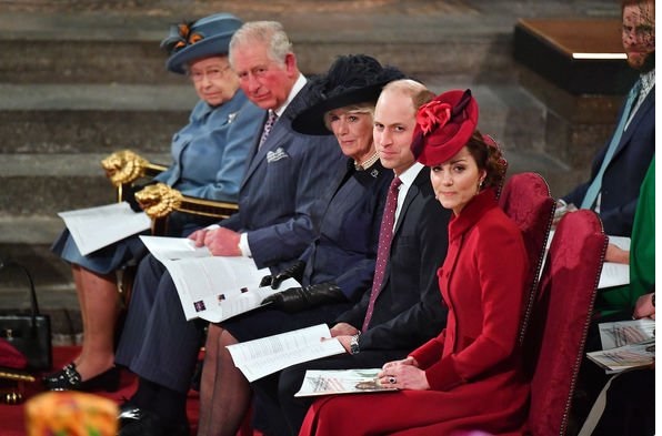 Senior royals at last year's Commonwealth Day service 