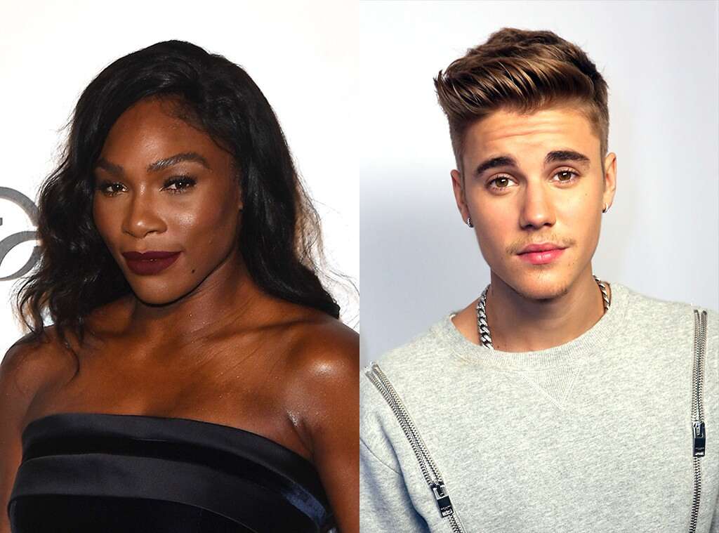 Serena Williams and Justin Bieber